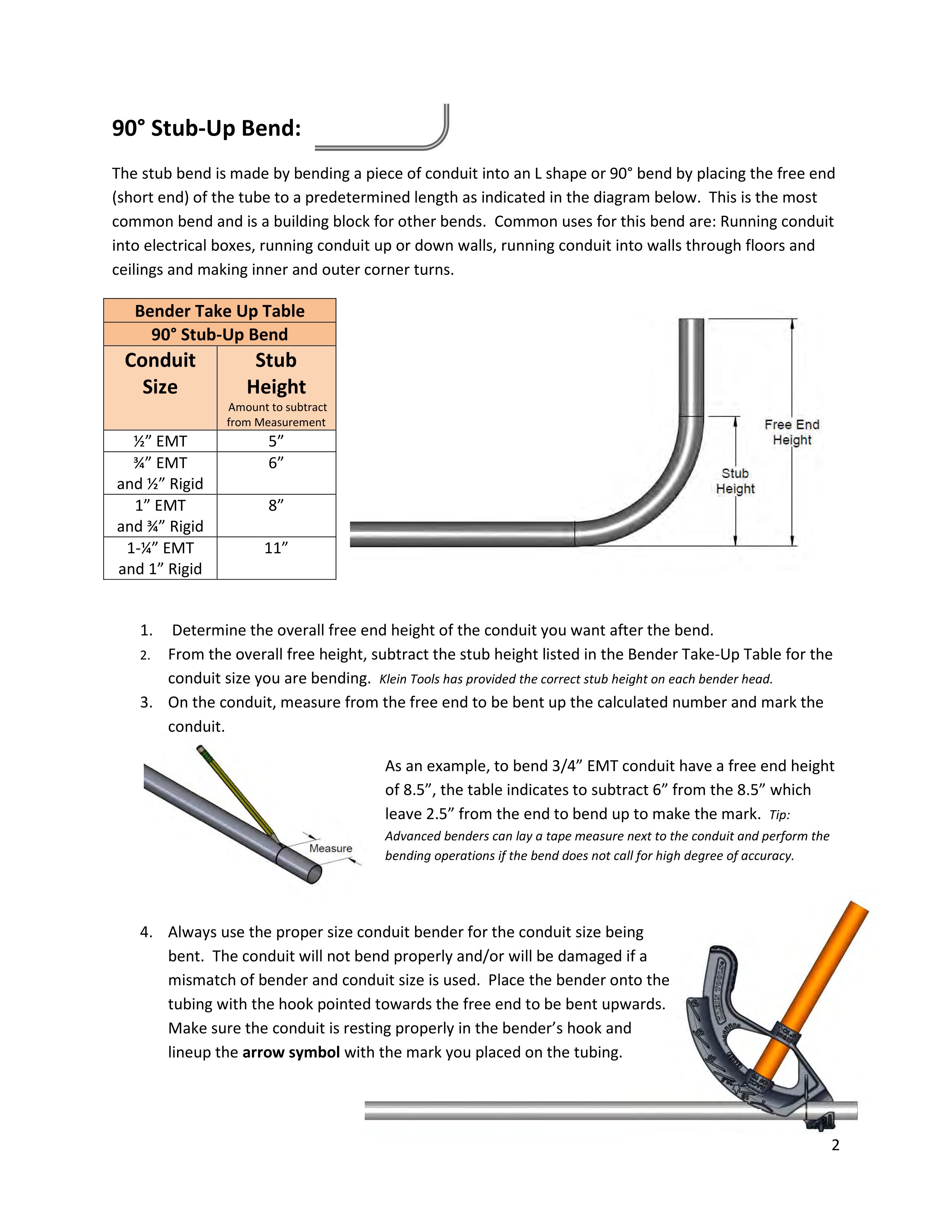 Conduit Bender Guide Klein Tools