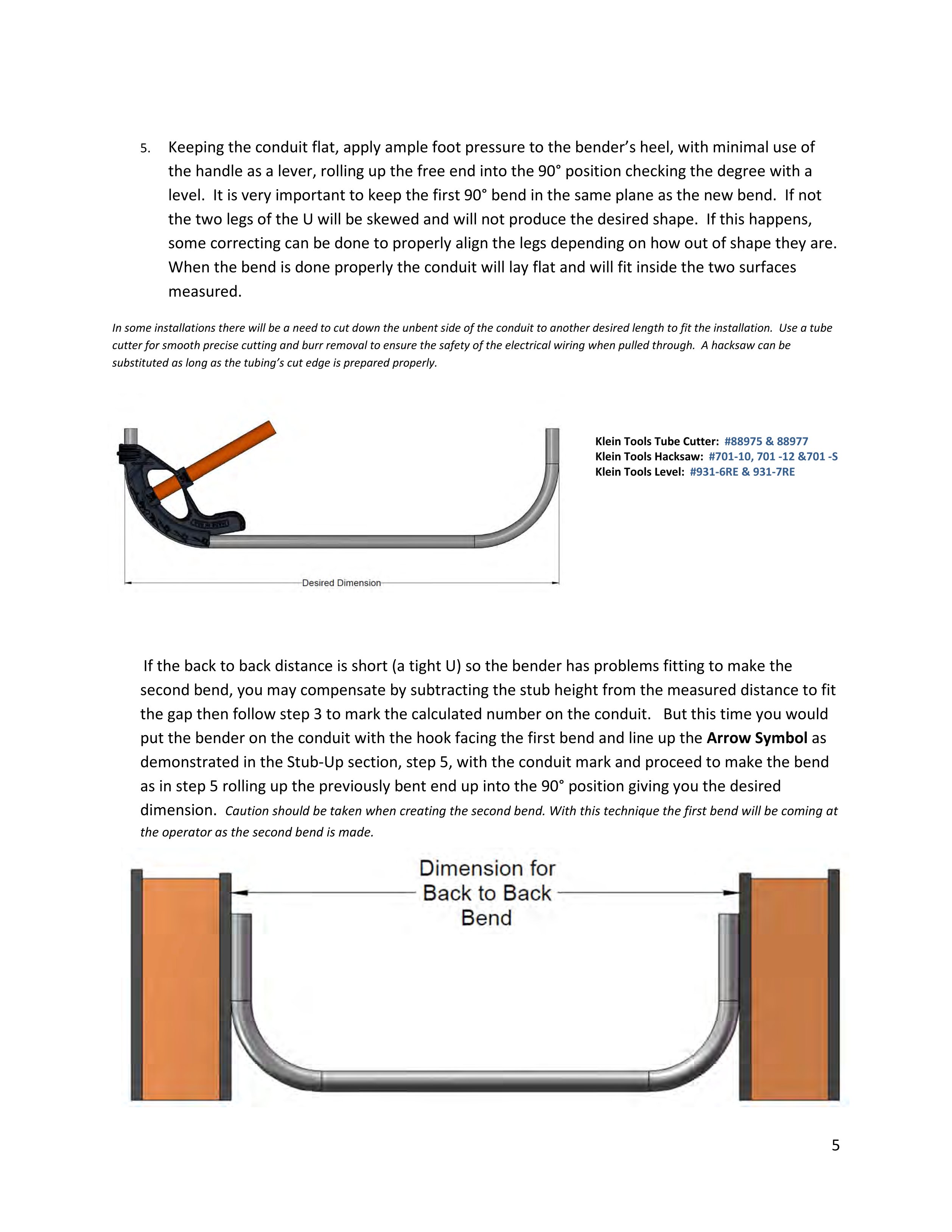 Conduit Bender Guide Klein Tools