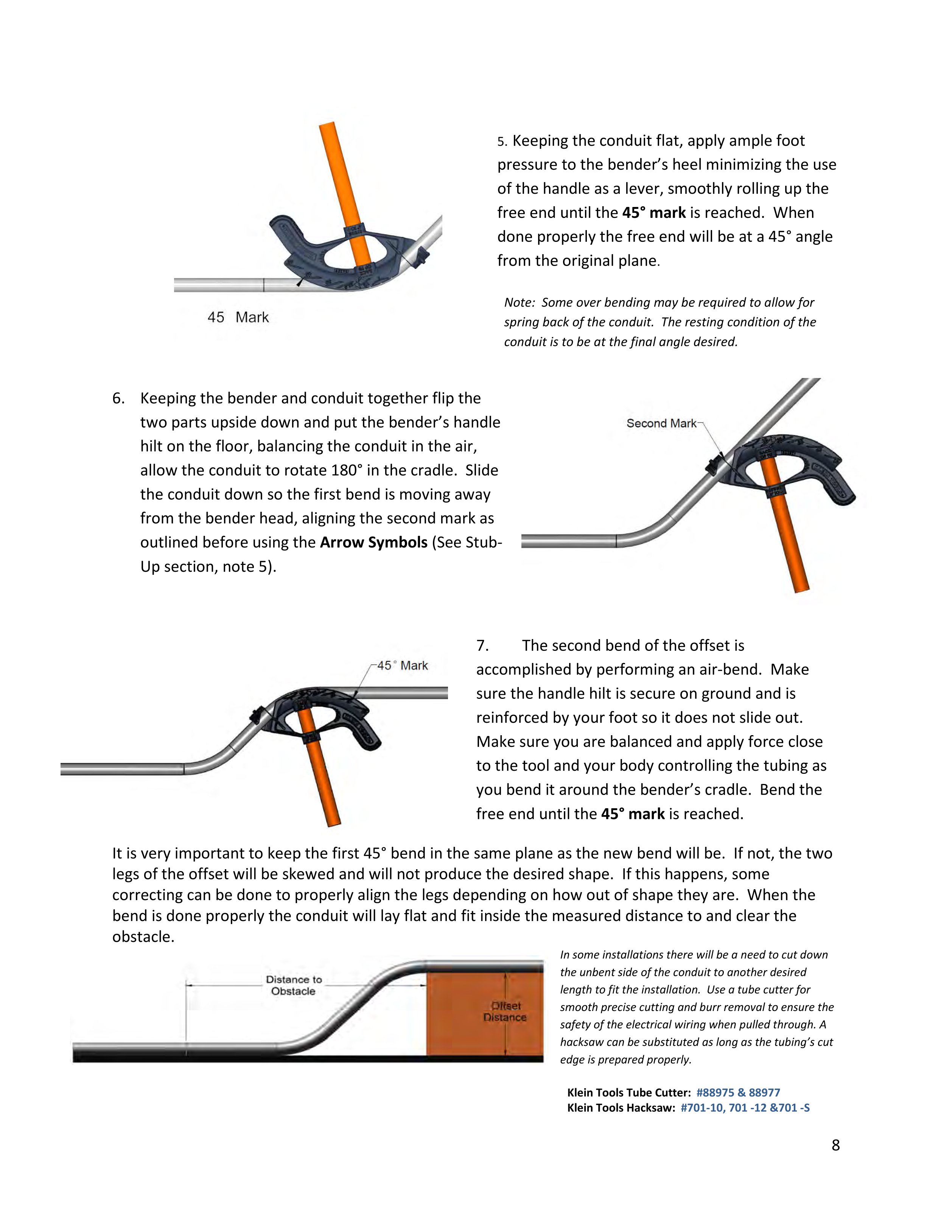 Conduit Bender Guide Klein Tools